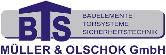 Logo der BTS Müller & Olschok GmbH | Bauelemente, Torsysteme & Sicherheitstechnik